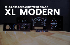 1992-1996 Ford F-Series Gauge Cluster XL Modern Film Kit