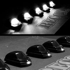 2017-2020 Superduty Recon 264343WHBK Smoked Lens White LED Cab Lights