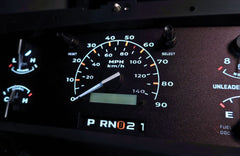 1992-1996 Ford F-Series Gauge Cluster XL Modern Film Kit