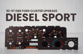 1992-1997 OBS Ford Gauge Cluster Film Kit - Diesel Sport