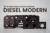 1992-1997 OBS Ford Gauge Cluster Film Kit - Diesel Modern
