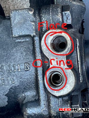 RedHead Steering Gearbox Flare Fitting 2005-2008 F450 and F550