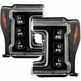 2017-2019 Super Duty Spyder Apex Series Chrome LED Headlights 5087430