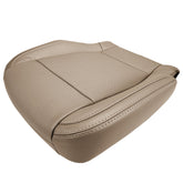 2017-2018 Lariat - Super Crew - Front Row Driver Side Bottom Cover - Medium Light Camel - OEM Config. Leather/Vinyl - Compatible with Heated & Cooled Seats. Matches OEM Part # GL3Z-1662901-AQ