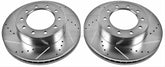 2005-2012 F-250 & F-350 SRW/DRW Power Stop Evolution Front Drilled & Slotted Rotors AR85107XPR