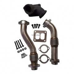 1994.5-1997 7.3 OBS Powerstroke SS Bellowed Up Pipes Atlas 227-9497