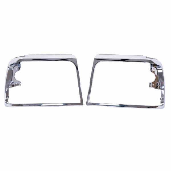 1992-1997 F-150/250/350 & Bronco Chrome Headlight Bezel Set (Pair)