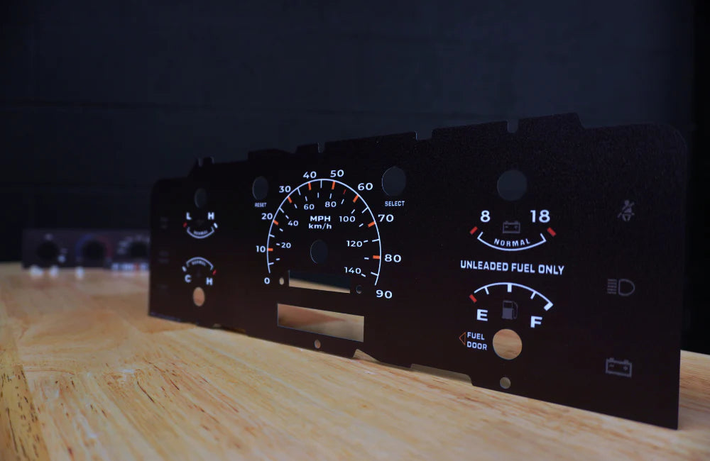 1992-1996 Ford F-Series Gauge Cluster XL Modern Film Kit