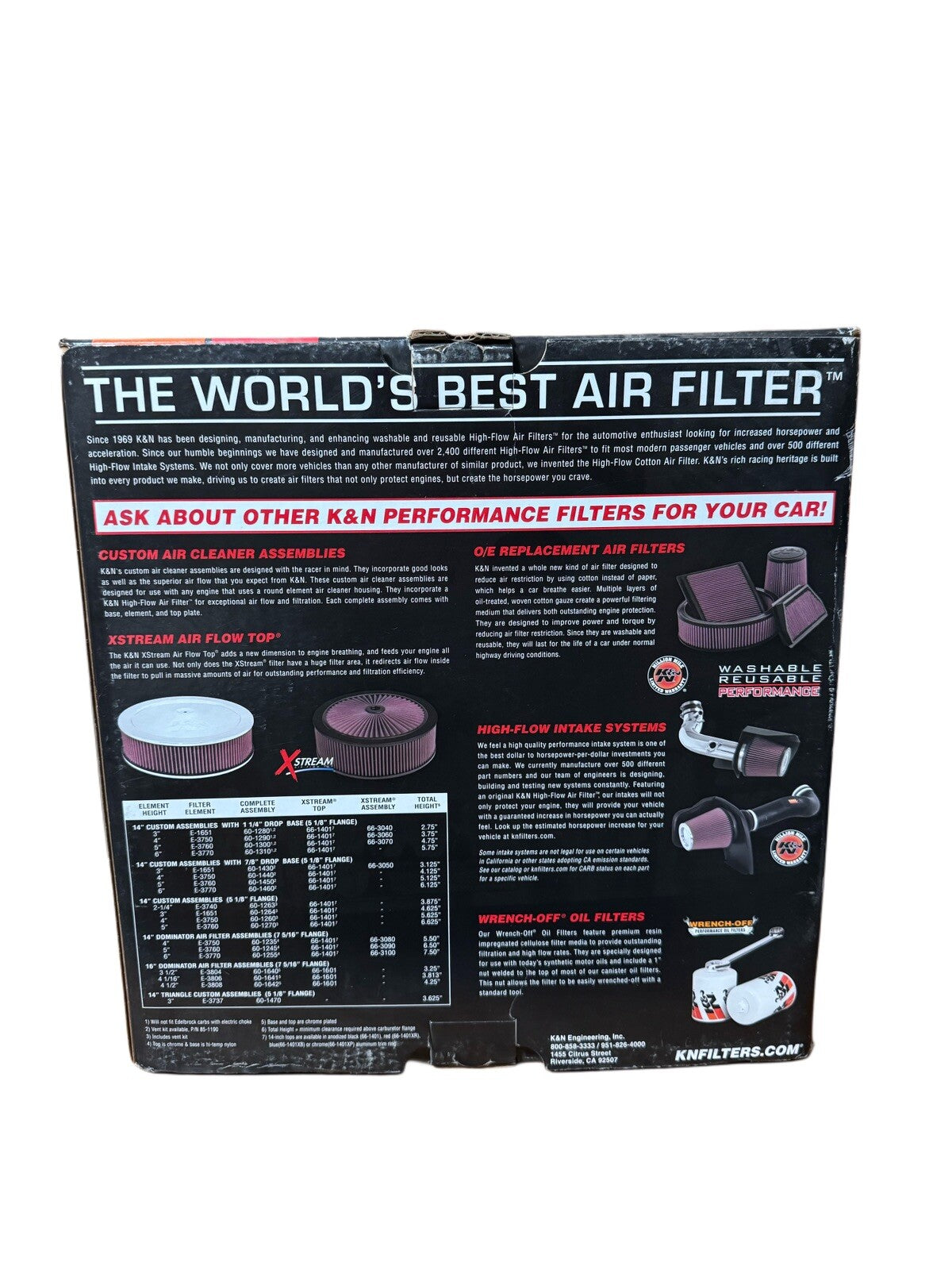 1988-1993 Chevy/ GMC 4.3L  Air Filter K&N 57-3028