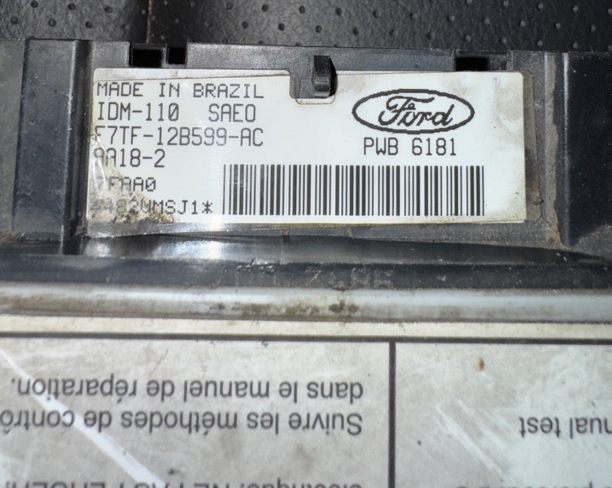 97 98 FORD F250 F-SERIES 7.3L DIESEL INJECTOR DRIVER MODULE IDM F7TF-12B599-AC