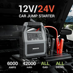 YESPER 24V Jump Starter Pack 6000A Professional Booster Heavy Duty