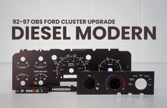 1992-1997 OBS Ford Gauge Cluster Film Kit - Diesel Modern