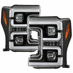 2017-2018 Super Duty Spyder Black Switch Back Projector Headlights 5086280