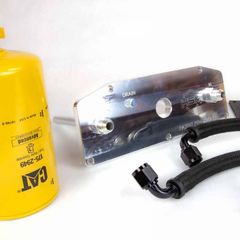2023-2024 6.7 Powerstroke H&S Motorsports Lower Fuel Filter Upgrade Kit 121010 (CREW CAB SHORT BED WITH FACTORY FUEL TANK)