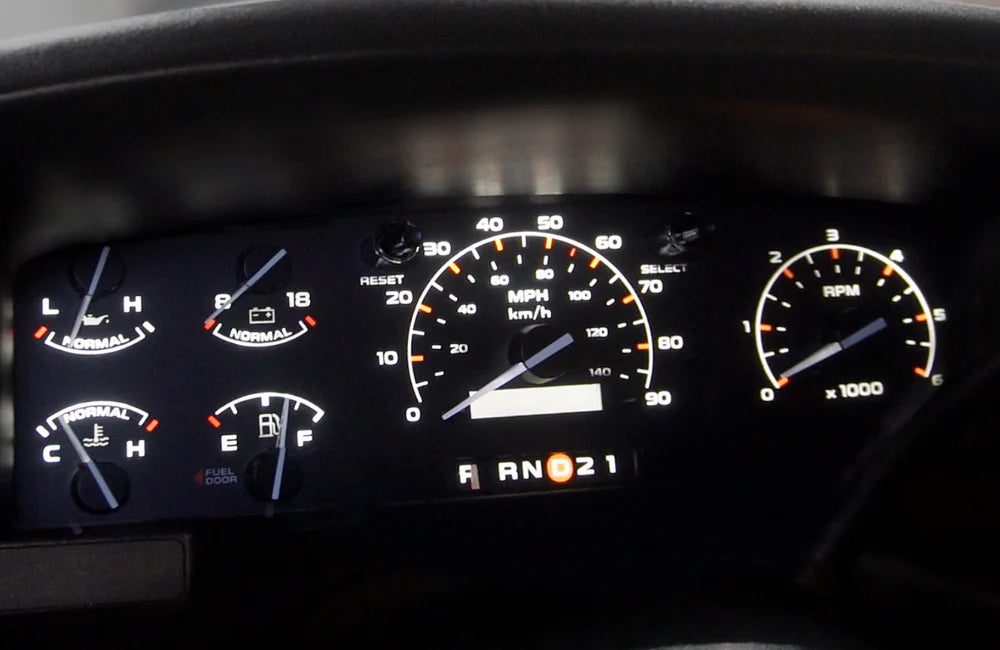 1992-1996 Ford F-Series Gauge Cluster XLT Modern Film Kit