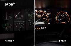 1992-1996 Ford F-Series Gauge Cluster XLT Sport Film Kit
