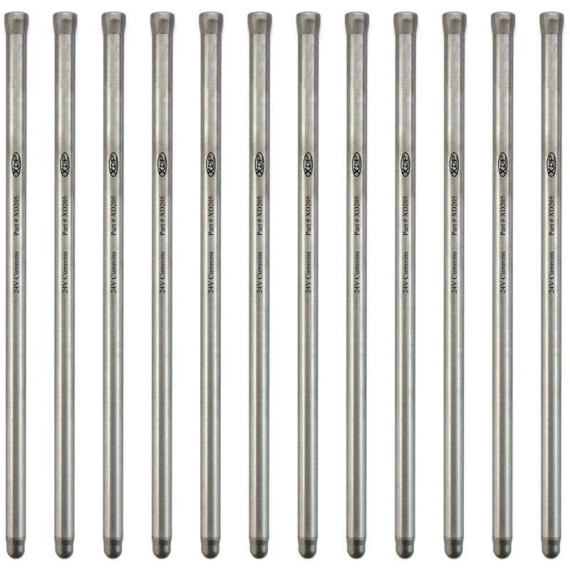 1998.5-2018 Dodge 5.9L/6.7L Cummins Competition and Race Performance Pushrods (7/16 Inch) XD205 XDP