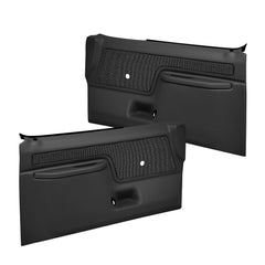 1987-1991 FORD (NON POWER) Black Door Panel/Dash Overlay Kit