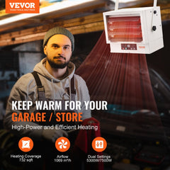 VEVOR Electric Shop Heater 7500-Watt