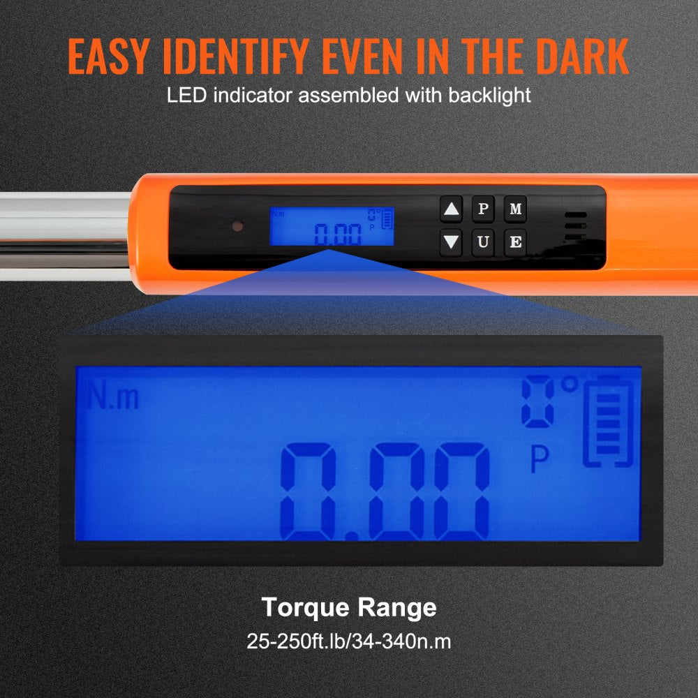 VEVOR 1/2" Drive Electronic Torque Wrench
