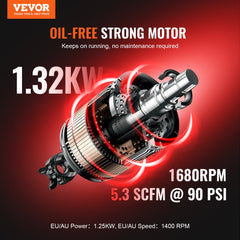 VEVOR  10 Gallon 90 PSI Portable Air Compressor